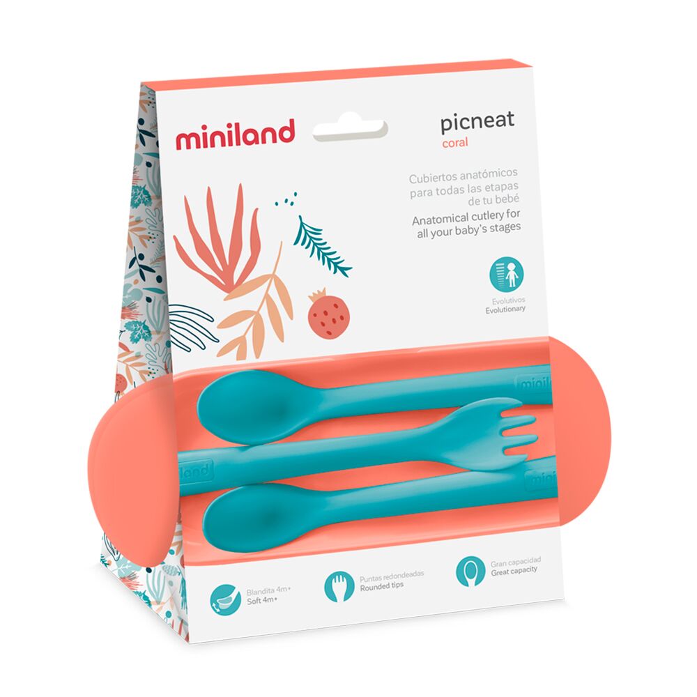 ESTUCHE CUBIERTOS PICNEAT MEDITERRANEAN CORAL