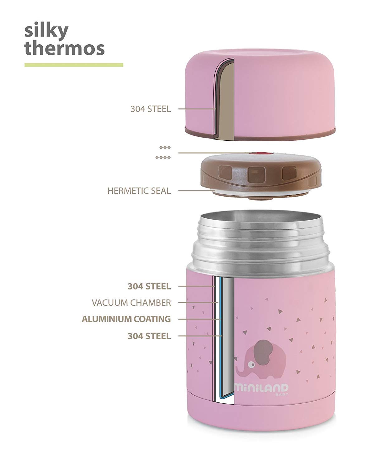 TERMO SOLIDOS SILKY PINK 600ML