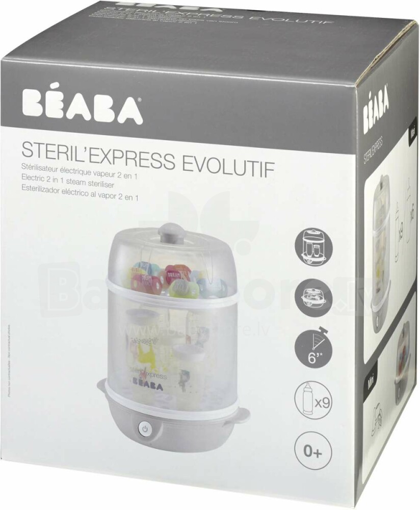 STERIL'EXPRESS EVOLUTIVO 2 EN 1 GREY