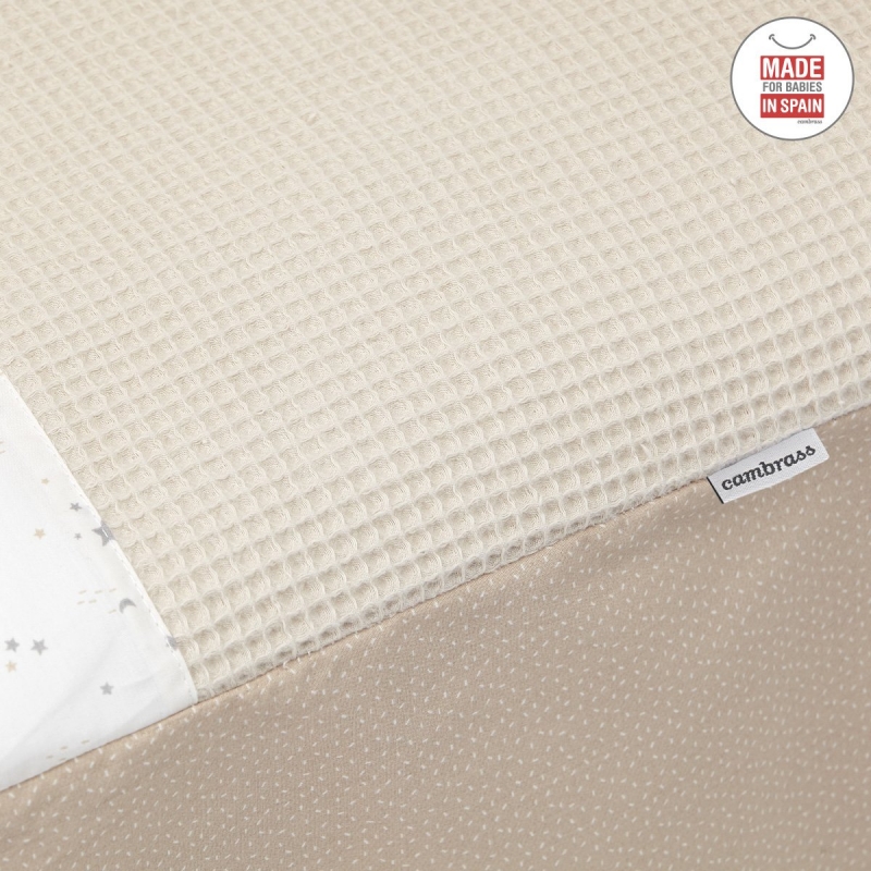 COLCHA+PROTECTOR I/V CUNA 60 SKY BEIGE