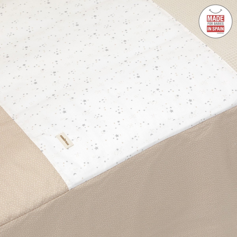 COLCHA+PROTECTOR I/V CUNA 60 SKY BEIGE