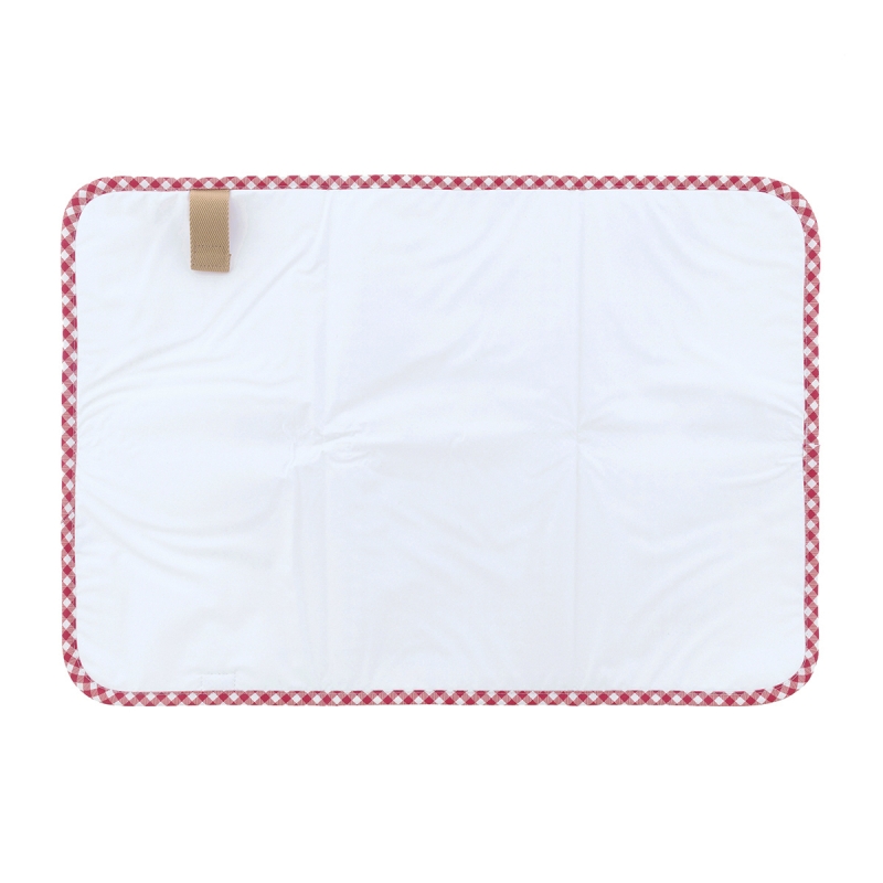 CAMBIADOR VESTIDOR 40X60X1CM VICHY ROJO