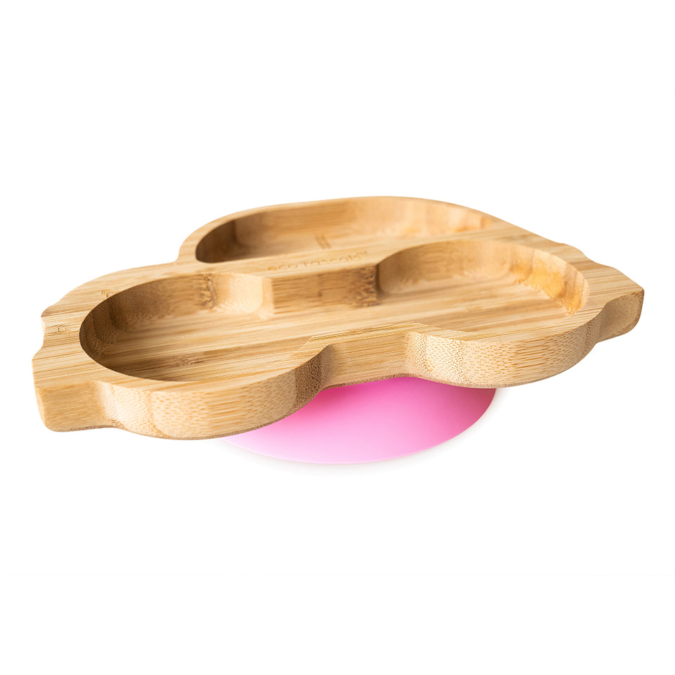 PLATO BAMBOO COCHE ROSA ECO RASCALS