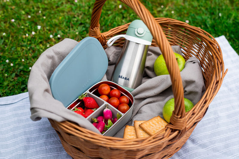 FIAMBRERA INOX LUNCH BOX GRIS/AZUL