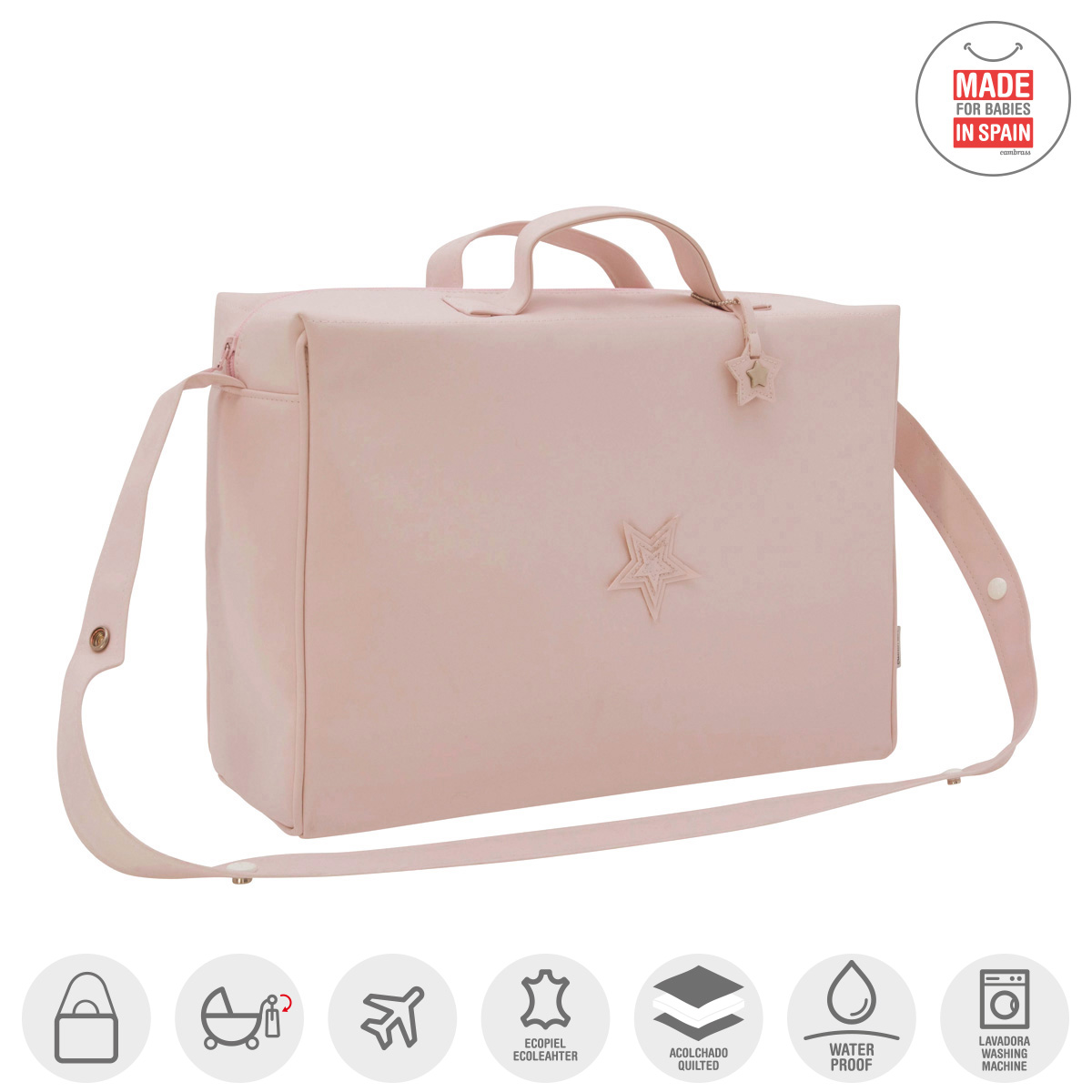 BOLSO MATERNAL TABELA MATE ROSA