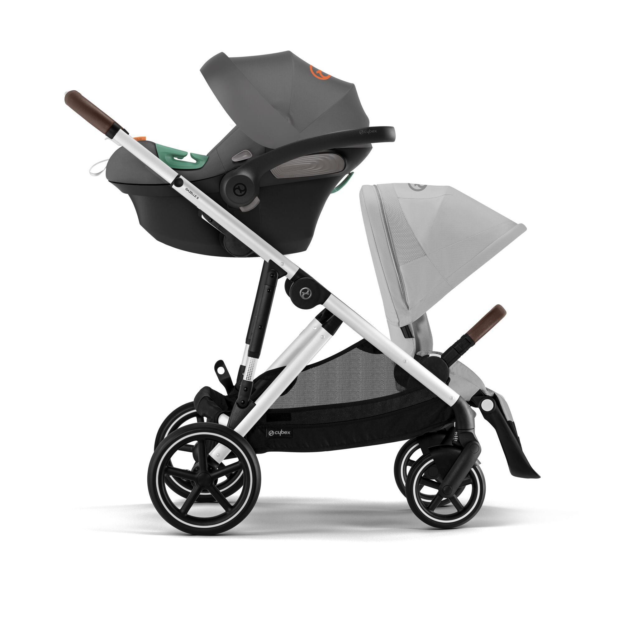 CYBEX GAZELLE S SILLA SILVER LAVA GREY (copia)