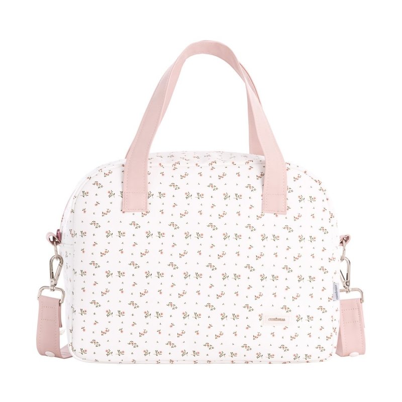 BOLSO MATERNAL PROME AURA BEIGE/FLORES