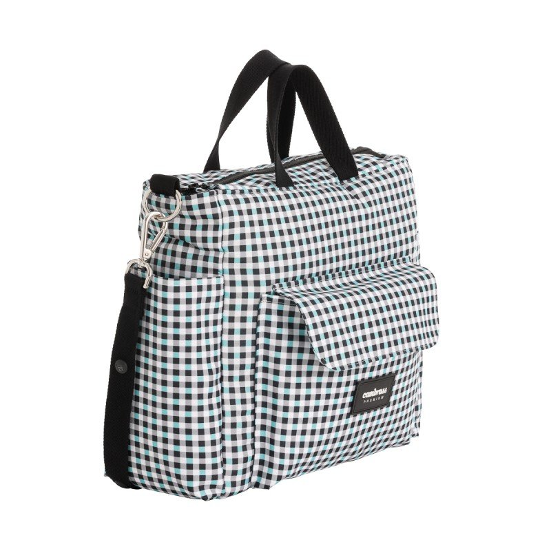 BOLSO MATERNAL PACK NEW VICHY AZUL