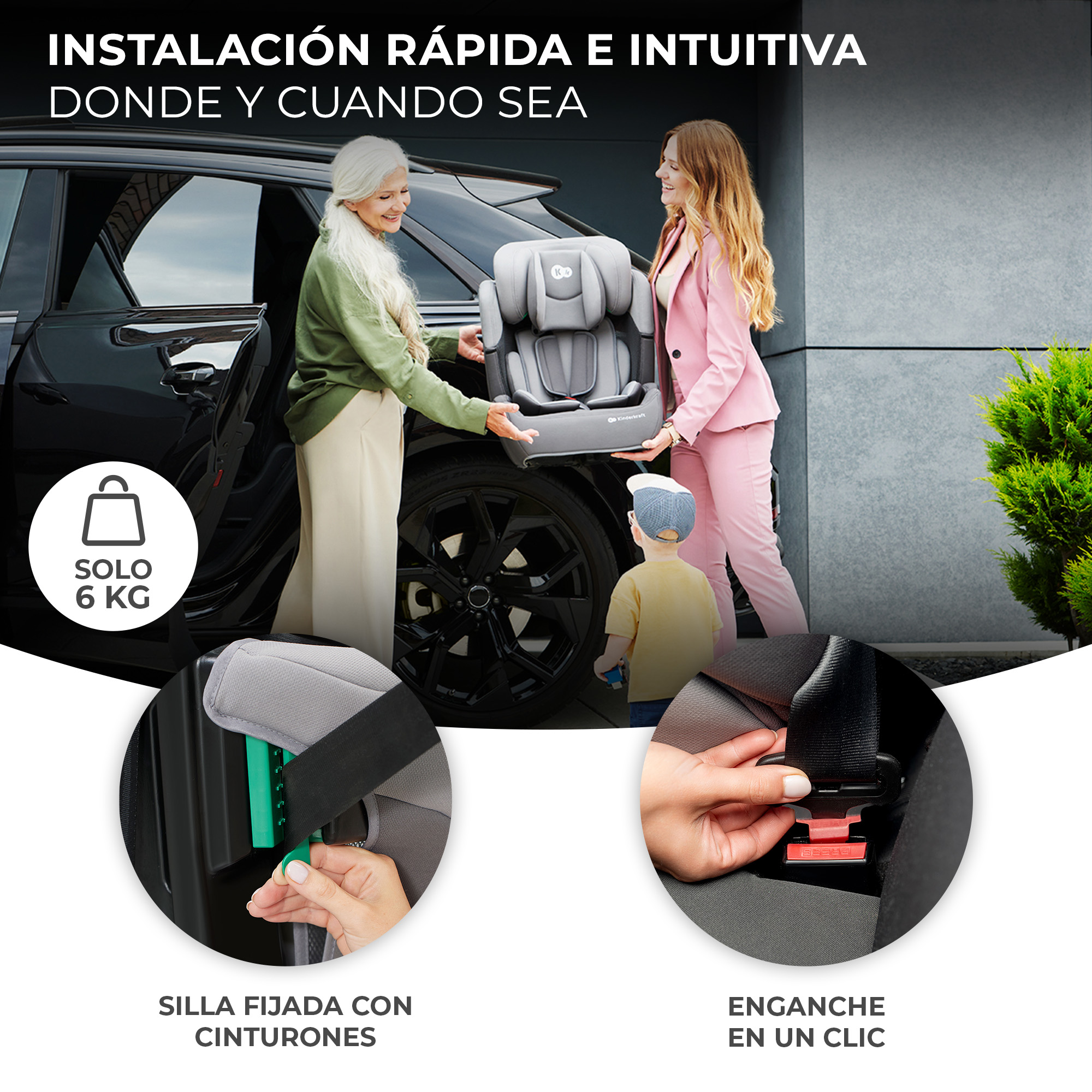 ELEVADOR COMFORT UP 76-150CM BLACK