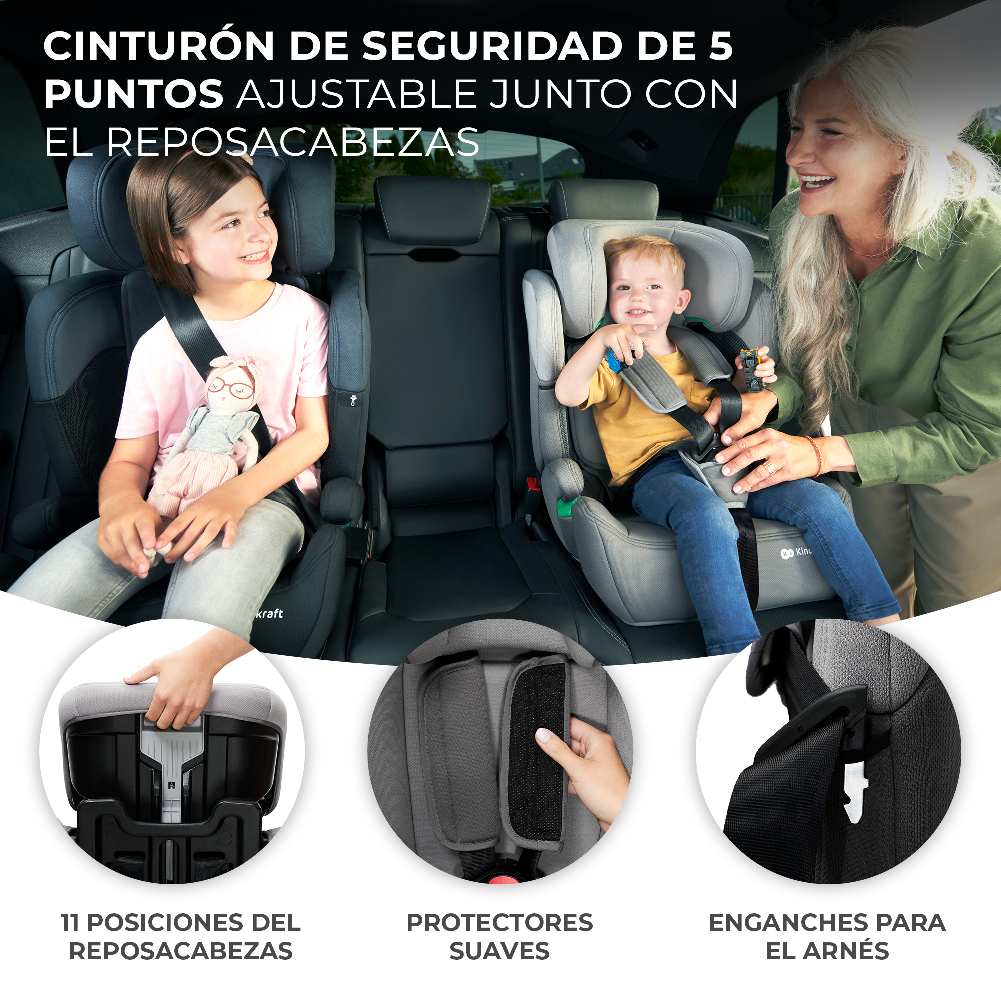 ELEVADOR COMFORT UP 76-150CM BLACK