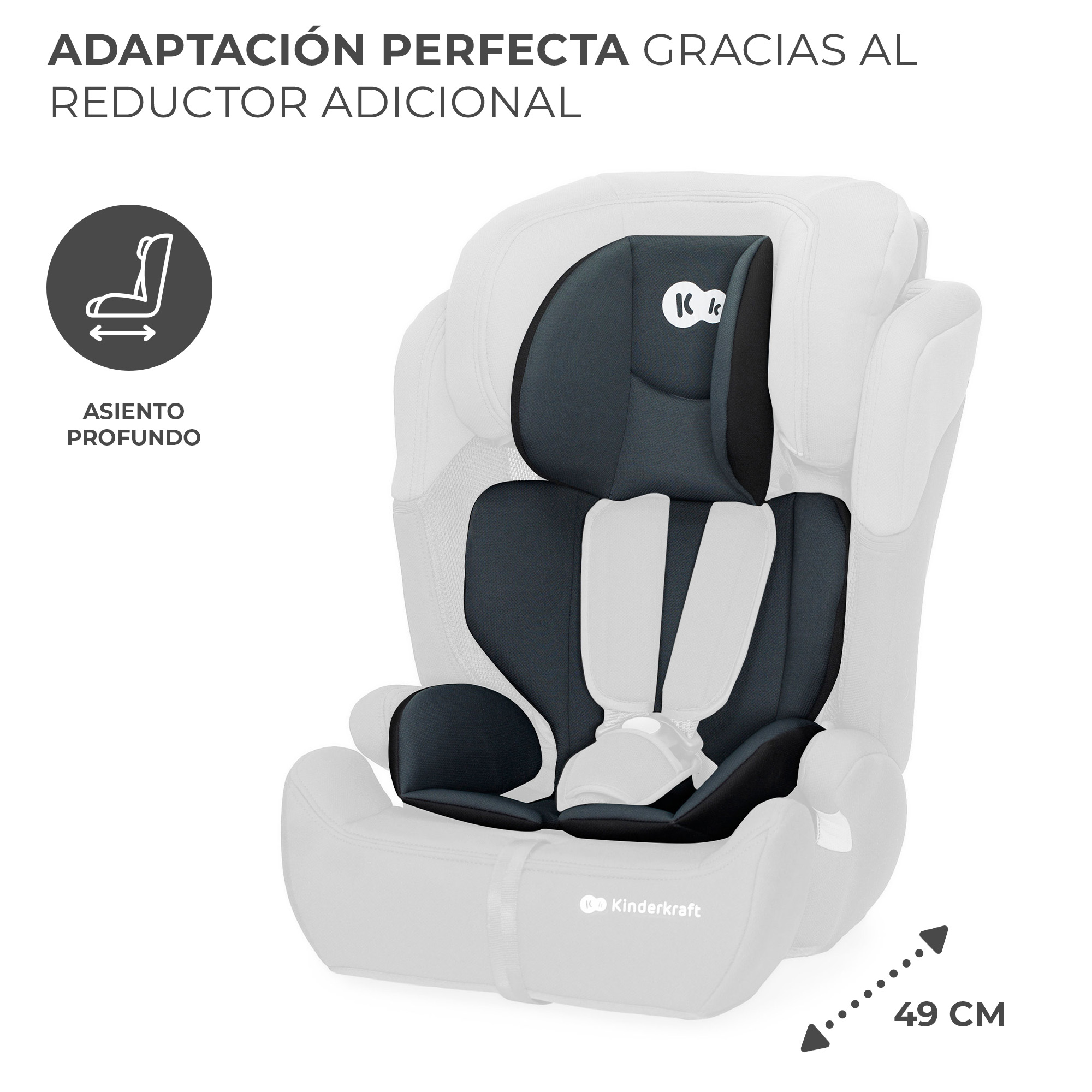 ELEVADOR COMFORT UP 76-150CM BLACK