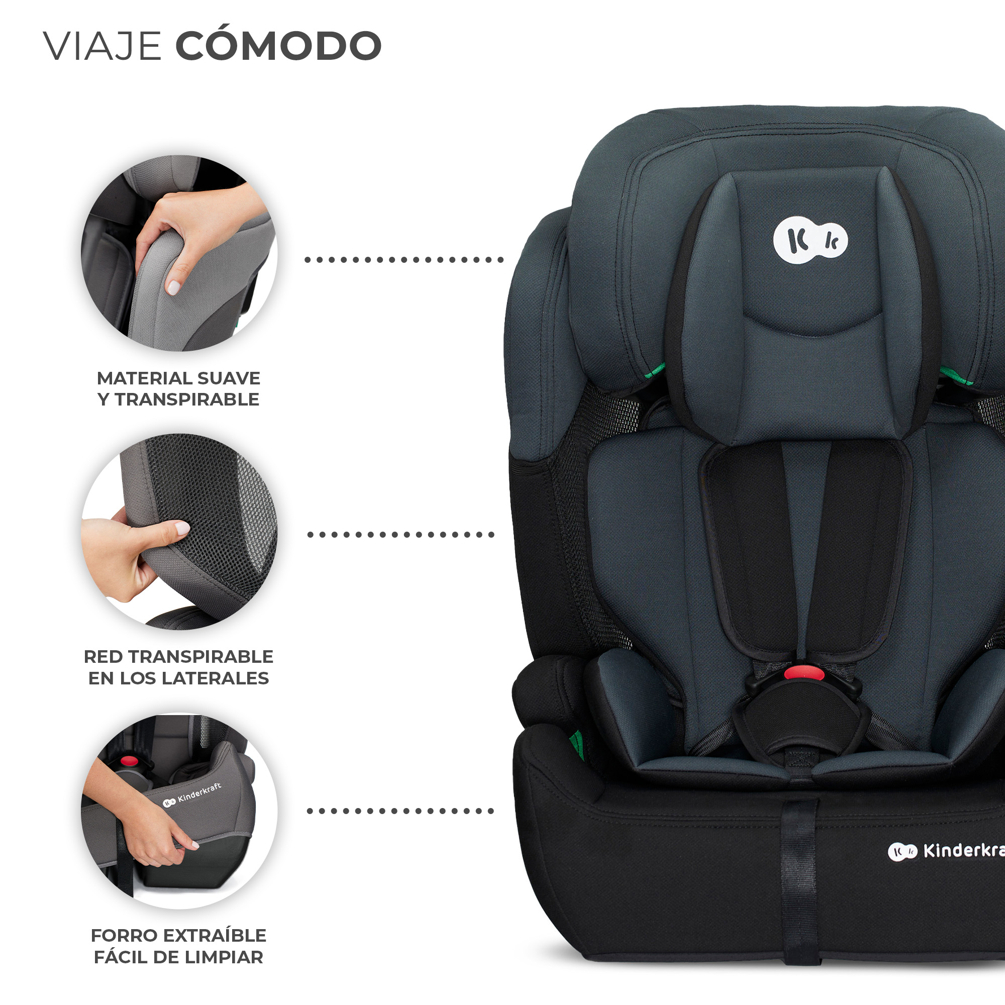 ELEVADOR COMFORT UP 76-150CM BLACK
