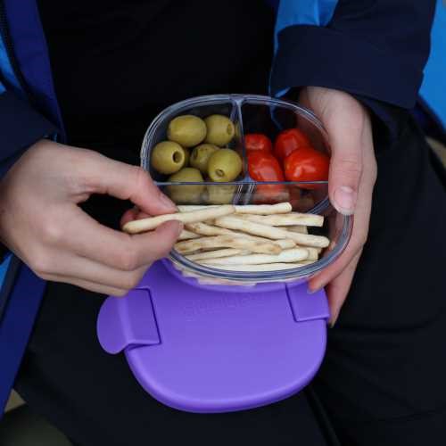 YUMBOX SNACK BOWL PURPLE