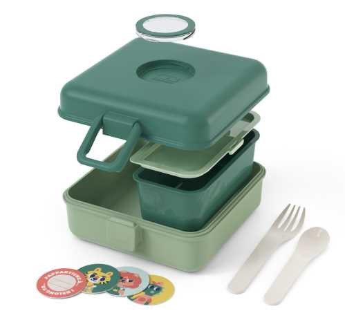 CAJA SNACKY MONBENTO GREEN FOREST