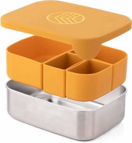 CAJA LUNCH ACERO INOX ECO RASCALS MOSTAZA