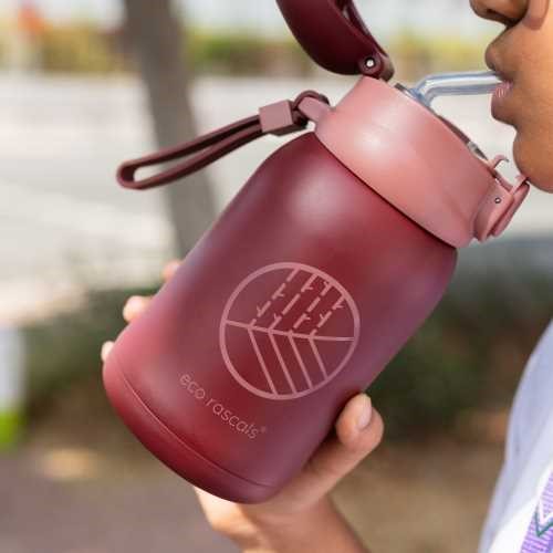 BOTELLA INOX ECO RASCALS 480 ml BURDEOS