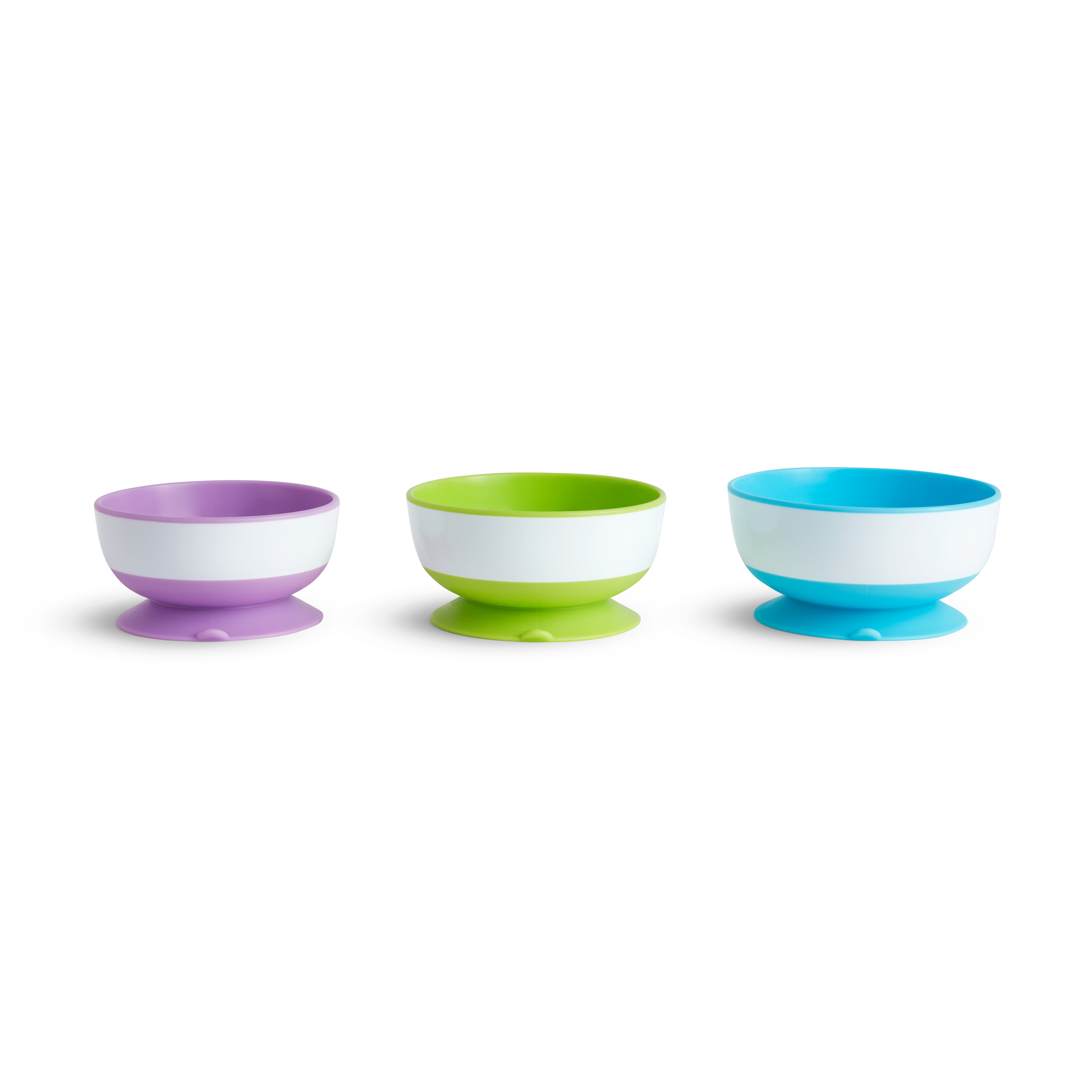 MUNCHKIN Stay put - Pack de 3 cuencos con ventosa