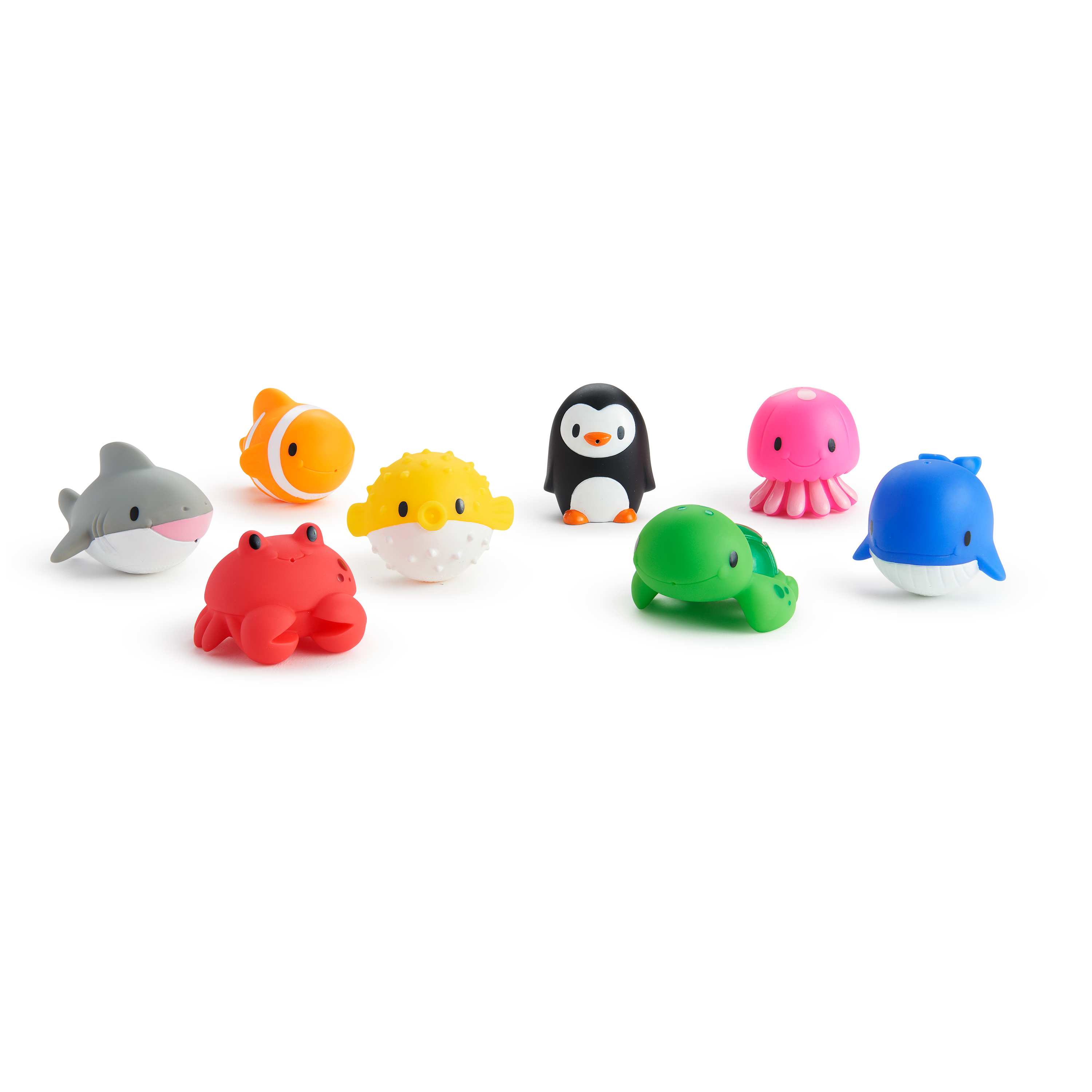 MUNCHKIN Pack Ocean - 8 unidades de animales marinos lanzachorros 
