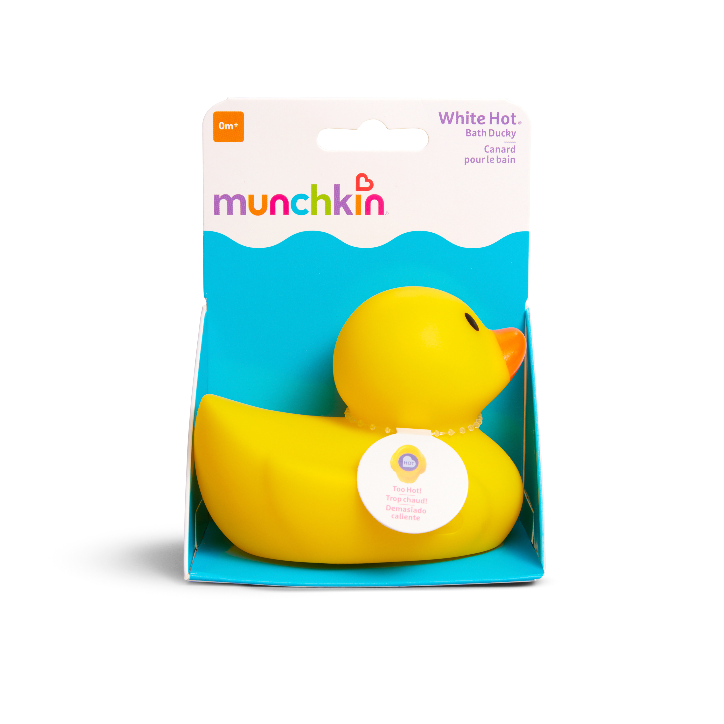 MUNCHKIN Pato termosensible para baño, hermético, White Hot