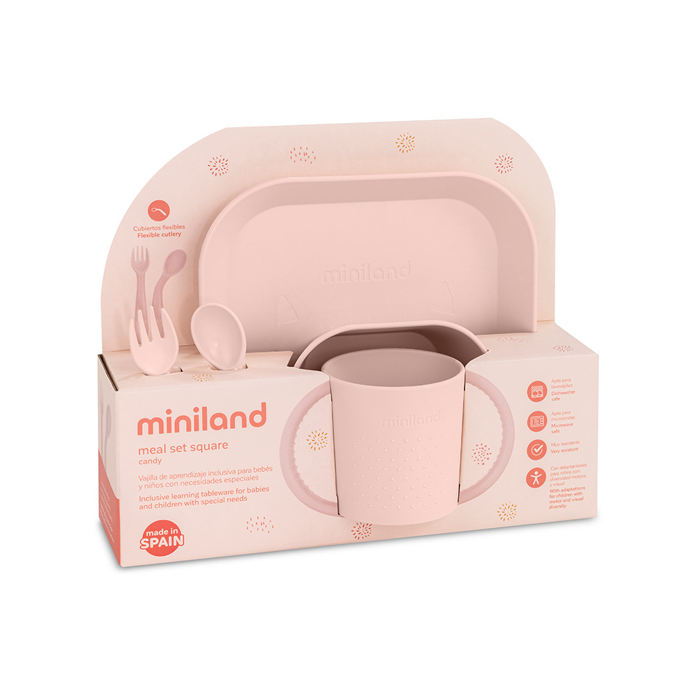 VAJILLA MEAL SET SQUARE DOLCE CANDY