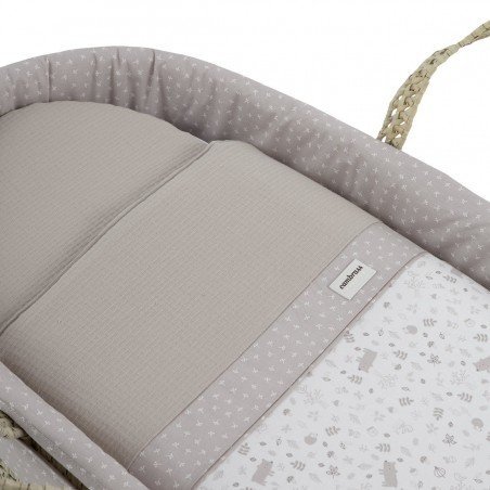 CAPAZO ACOLCHADO UNE ABETE BEIGE 39X80X25CM