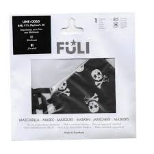 MASCARILLA FULI SKULL NEGRO T.M