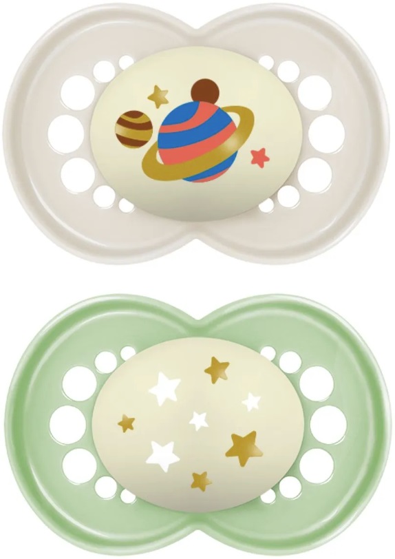 MAM CHUPETE ORIGINAL 6M+ NIGHT SILIC 2UN unisex