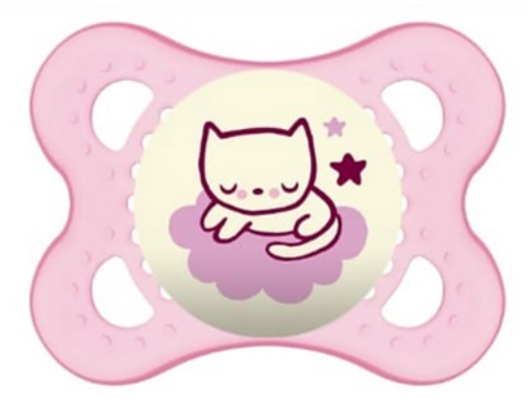 MAM CHUPETE ORIGINAL 0M+ NIGHT LATEX 2UN ROSA