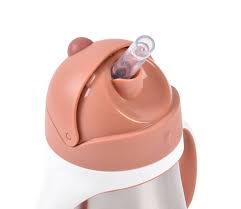 TAZA INOX 250ML C/CAÑITA C/ASAS TERRACOTA