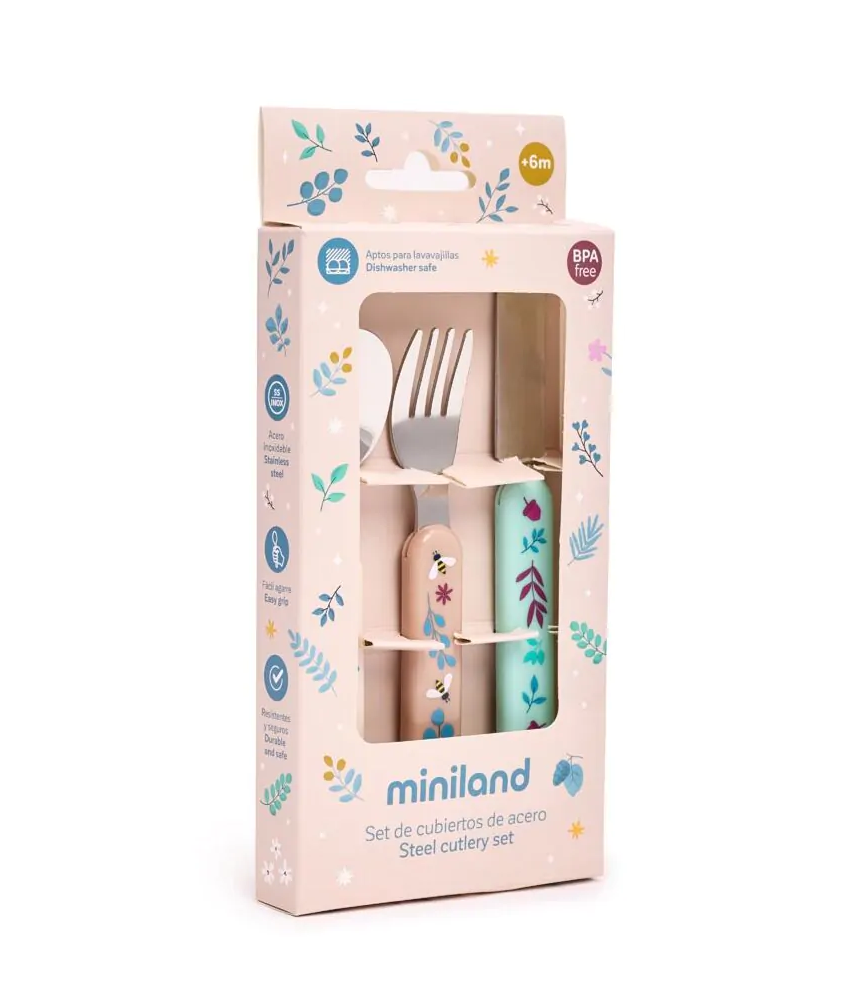 CUBIERTOS INFANTILES INOX STEEL CUTLERY SET DREAMLAND