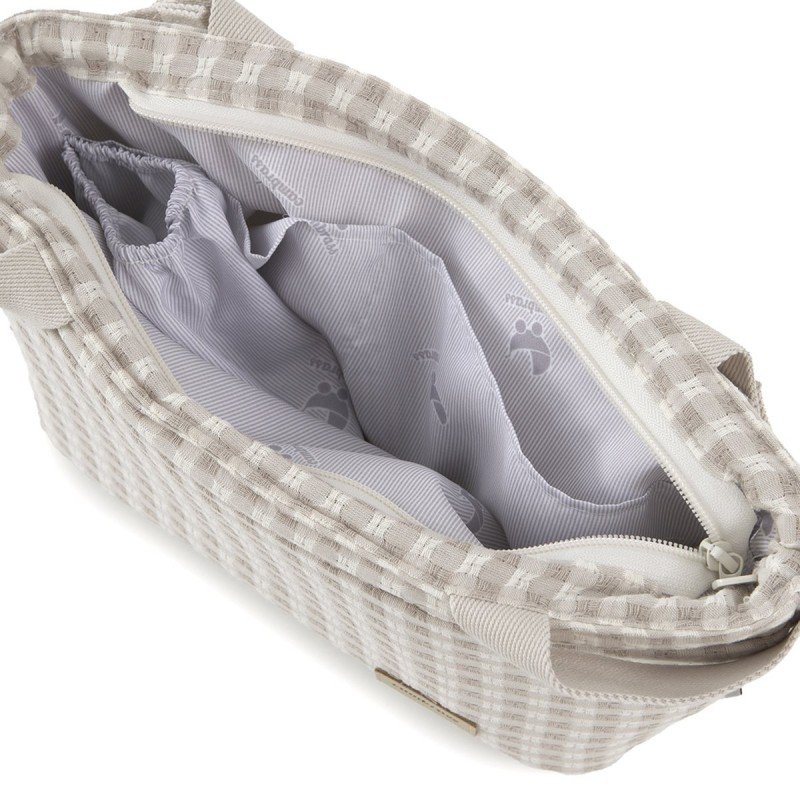 BOLSO ORGANIZADOR VICHY BEIG 13X38X20 CM