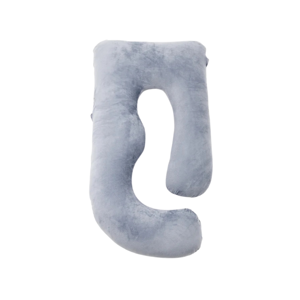 MOMCOZY ALMOHADA LACTANCIA FORMA U PP101 46x46x15 CM GRIS TERCIOPELO