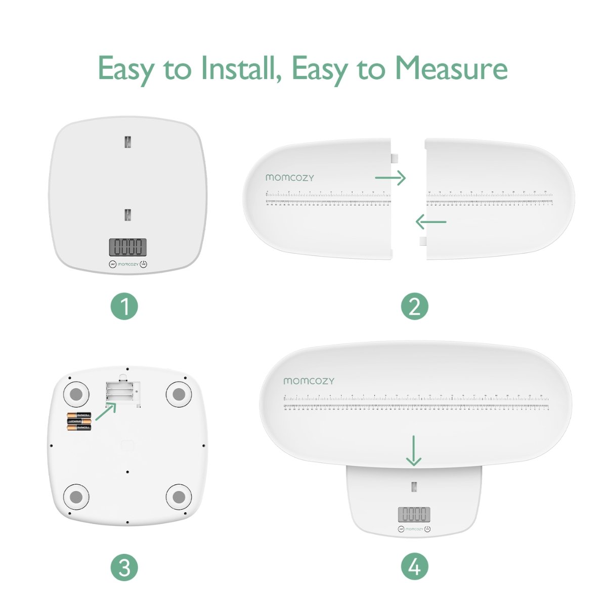 MOMCOZY BASCULA PARA BEBES AZ01 UNICO BLANCO