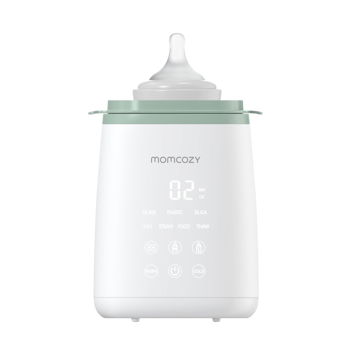 MOMCOZY CALENTADOR PORT.ULTRARRAPIDO MW001 UNICO BCO/VERDE