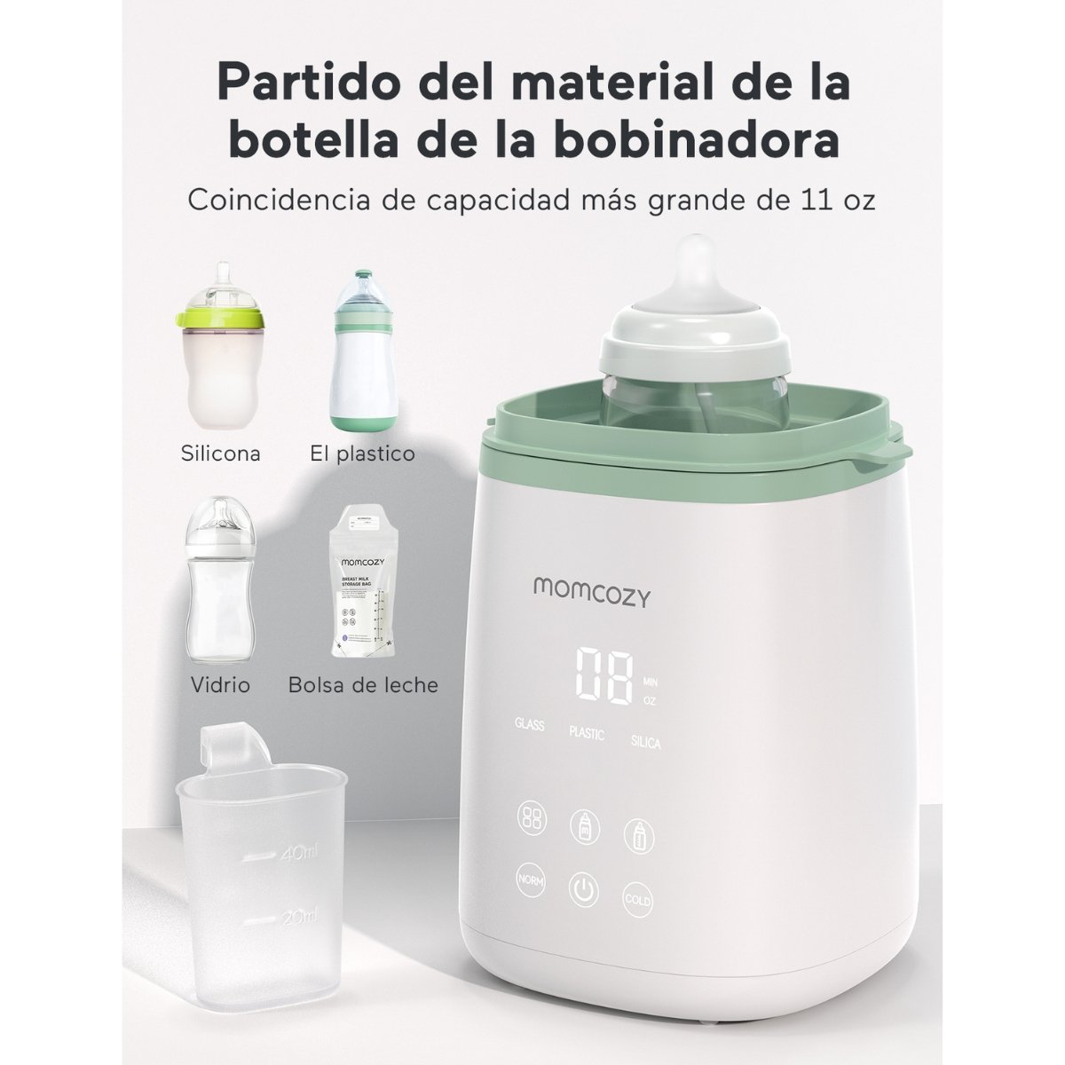 MOMCOZY CALENTADOR PORT.ULTRARRAPIDO MW001 UNICO BCO/VERDE