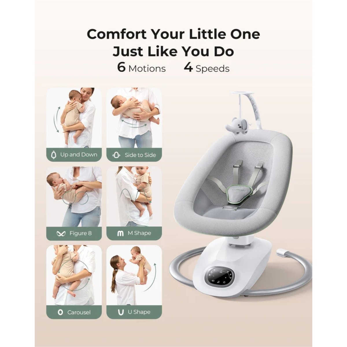 MOMCOZY COLUMPIO ELECTRICO MOV.3D AW001 UNICO GRIS