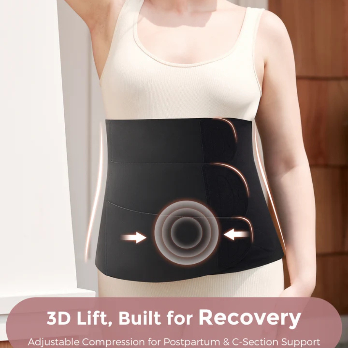 MOMCOZY FAJA PEQ. MATERNIDAD POSTPARTO RB001 TALLA-L NEGRO