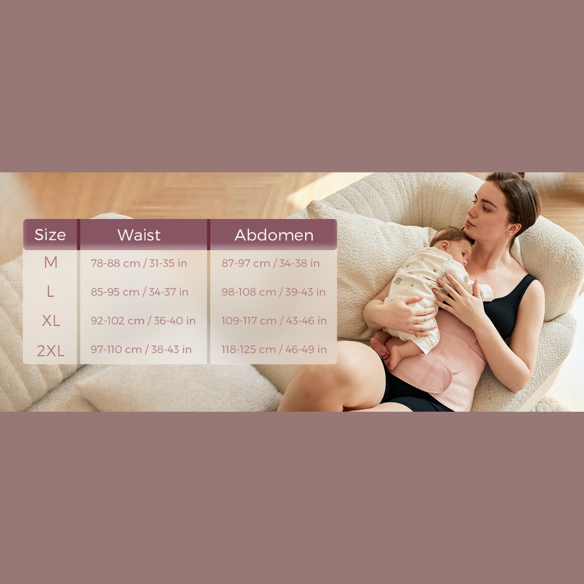 MOMCOZY FAJA PEQ. MATERNIDAD POSTPARTO RB001 TALLA-XL NEGRO