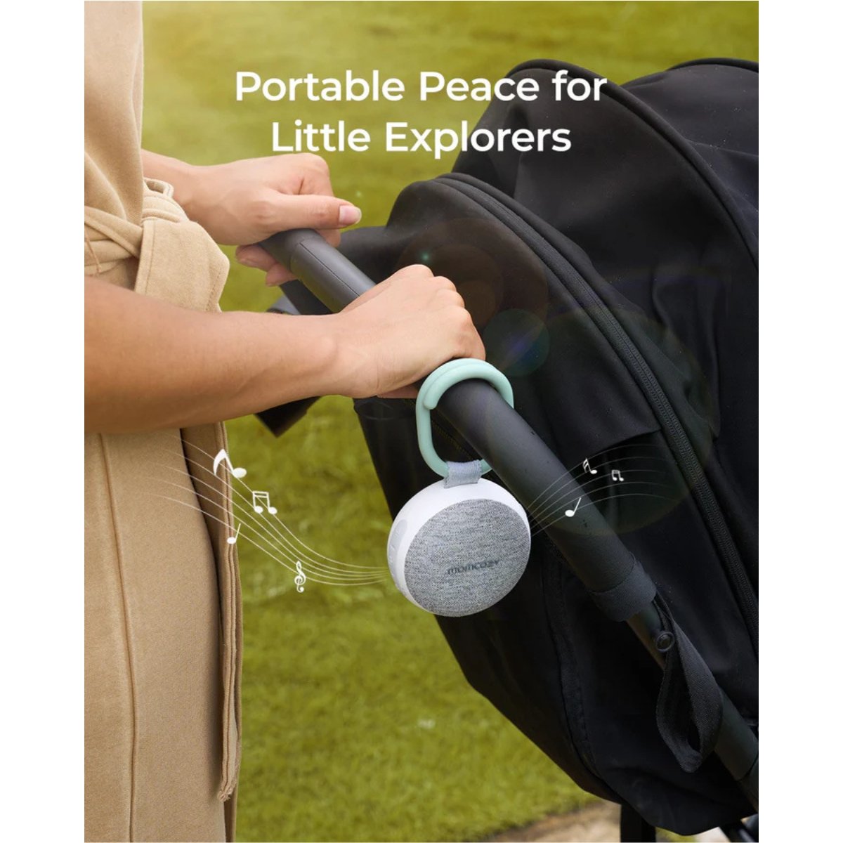 MOMCOZY MAQ.SONIDO PORTATIL+LUZ NOCHE WN006 UNICO BLANCO