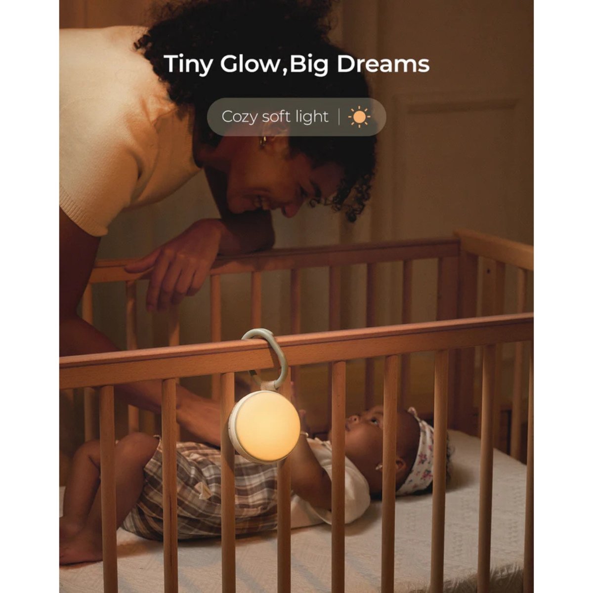 MOMCOZY MAQ.SONIDO PORTATIL+LUZ NOCHE WN006 UNICO BLANCO