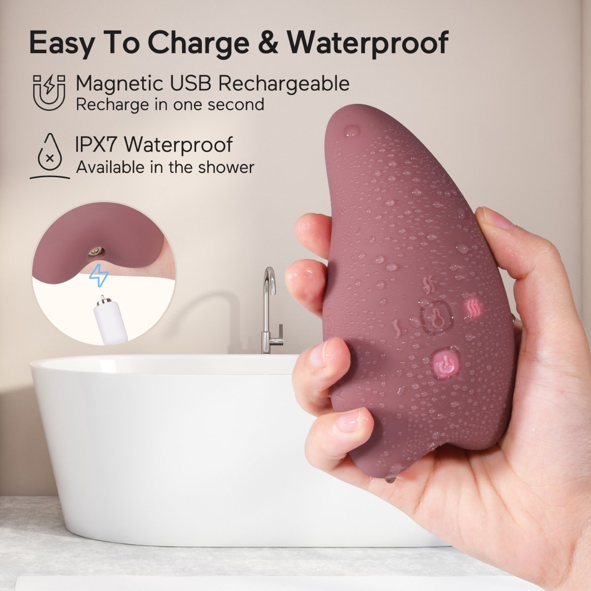 MOMCOZY MASAJEADOR LACT.CALOR+VIBRA LM008 UNICO GRANATE