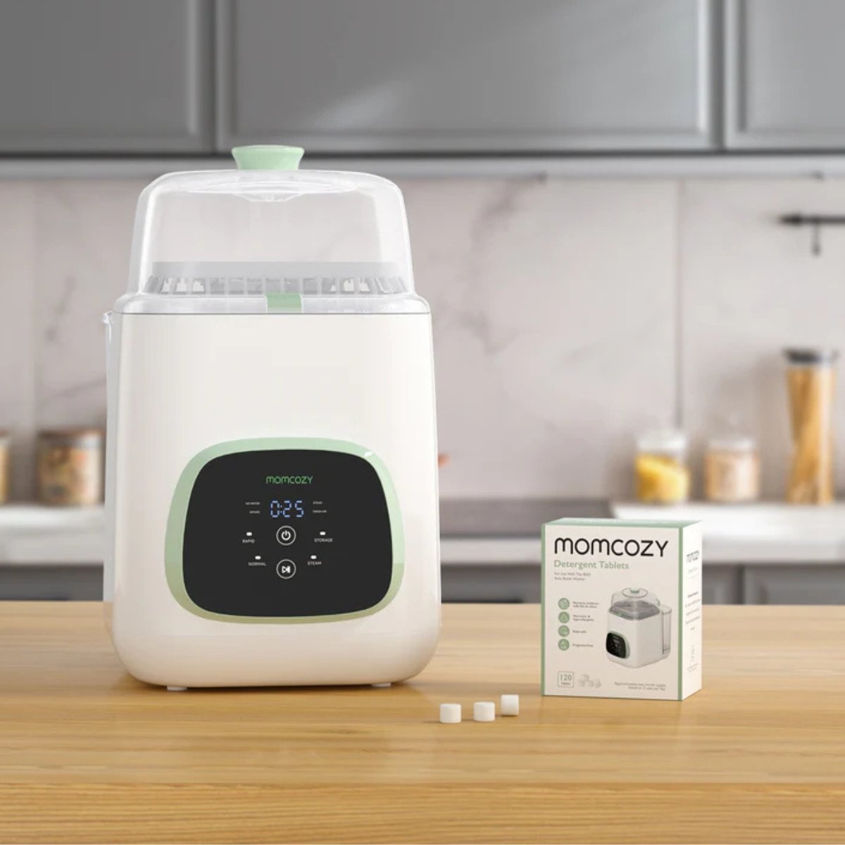 MOMCOZY PASTILLAS DETERGENTE ESTERILIZ TA001 120 UDS. BLANCO