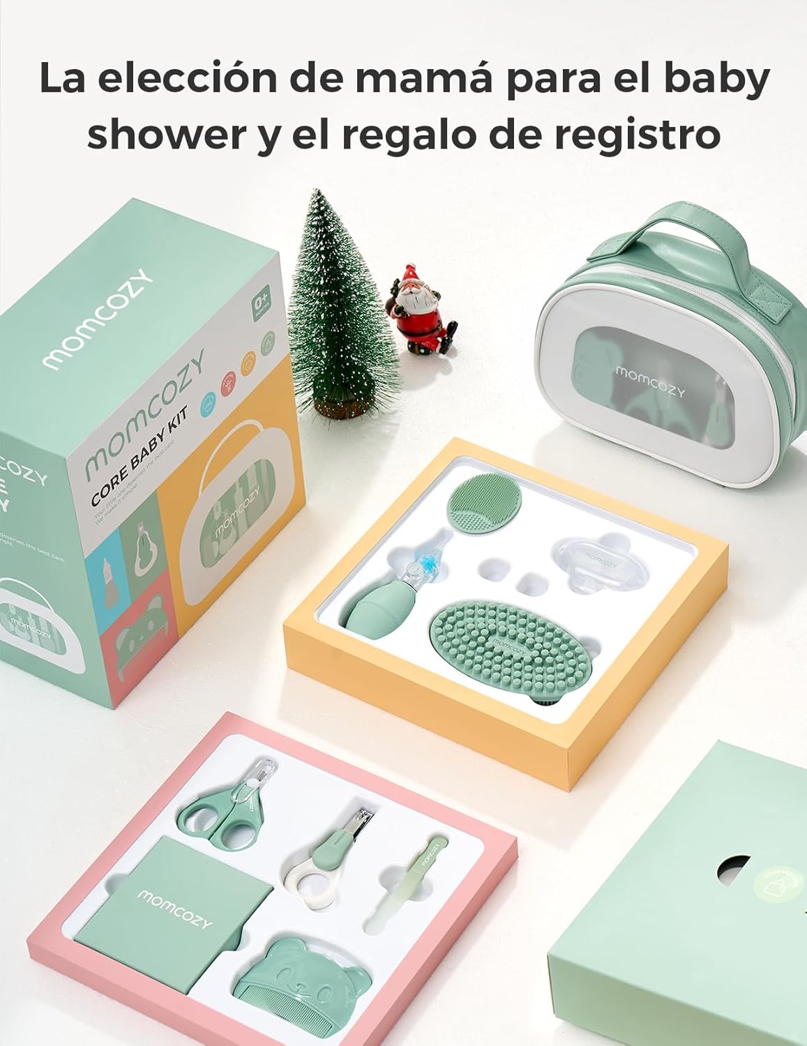 MOMCOZY KIT BASICO CUIDADO DEL BEBE CK17 UNICO VERDE