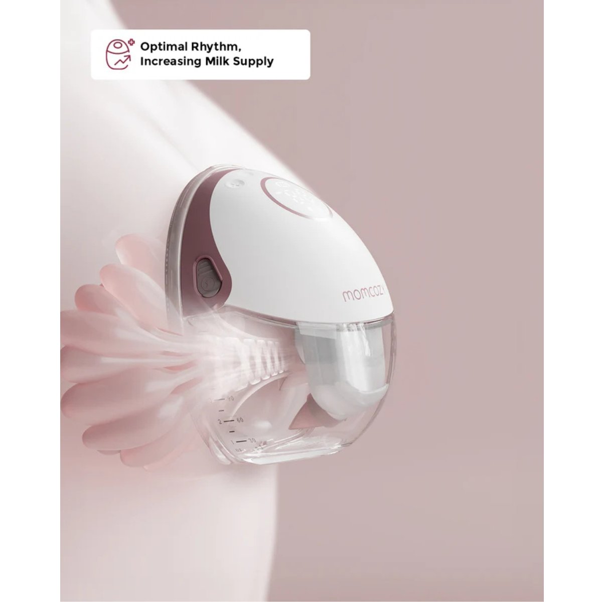 MOMCOZY SACALECHES DOBLE PORTATIL M6 UNICO GRANATE