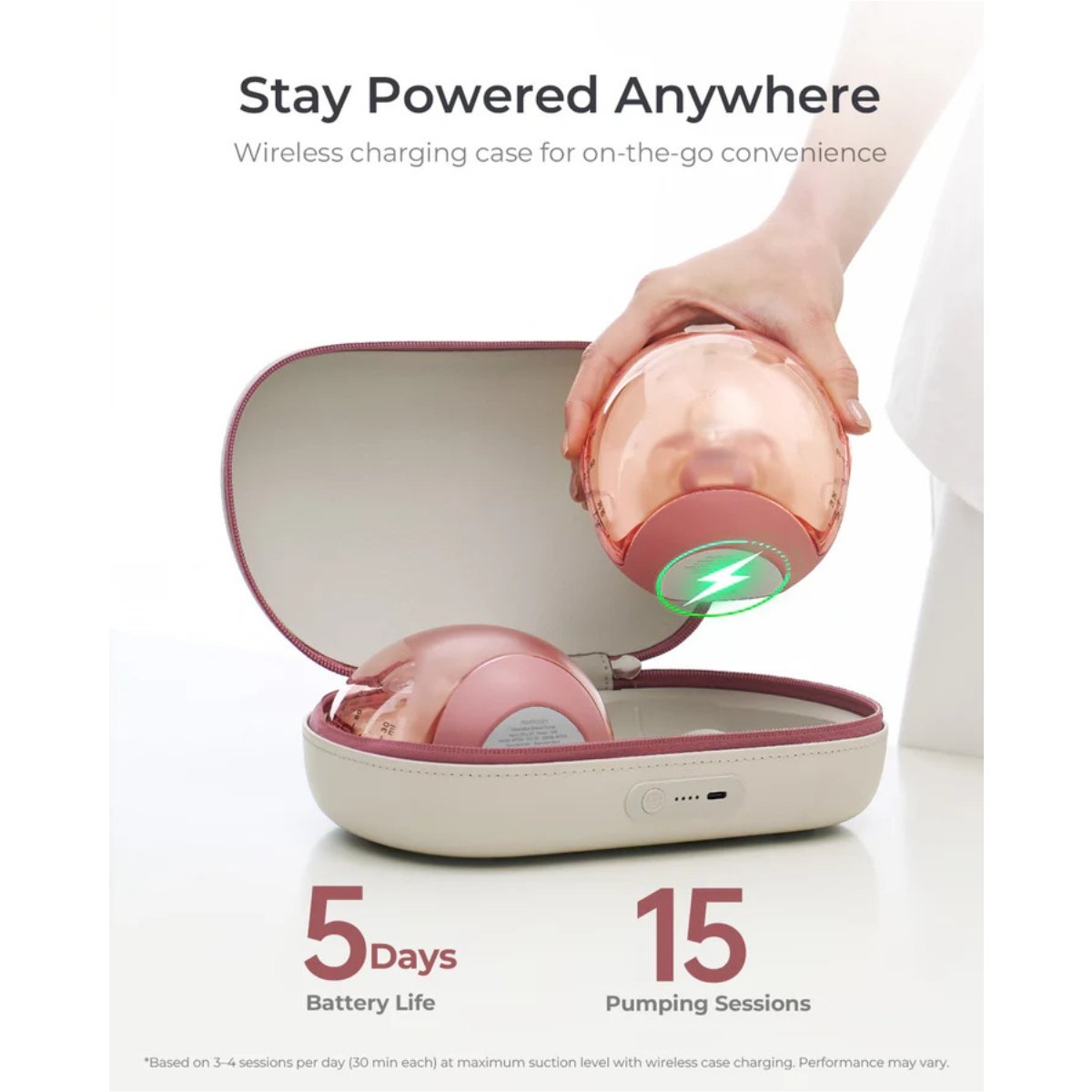 MOMCOZY SACALECHES DOBLE PORTATIL AIR1 UNICO GRANATE