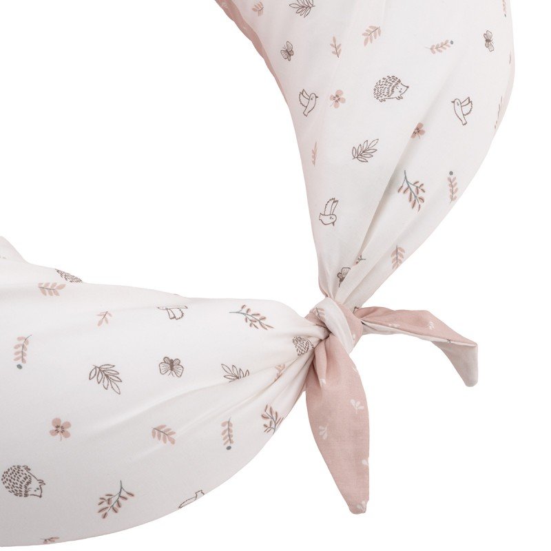 ALMOHADA DE LACTANCIA LUNA 80X185X16CM CALMA ROSA