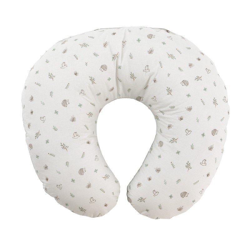 ALMOHADA DE LACTANCIA PEQ. 53X45X10CM CALMA VERDE