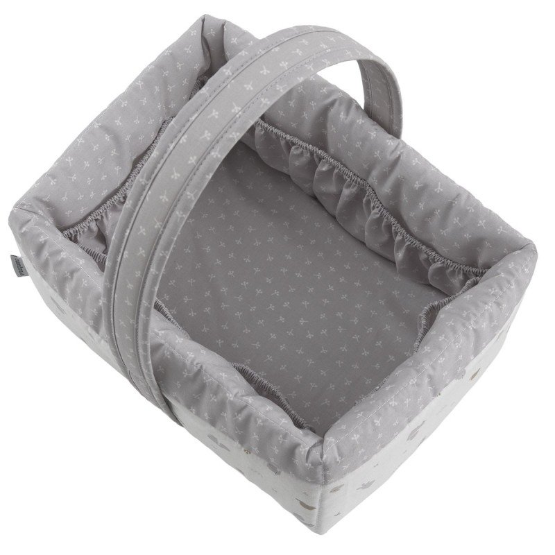 CANASTILLA ACOLCHADA 22,5X29X29CM ARDI GRIS