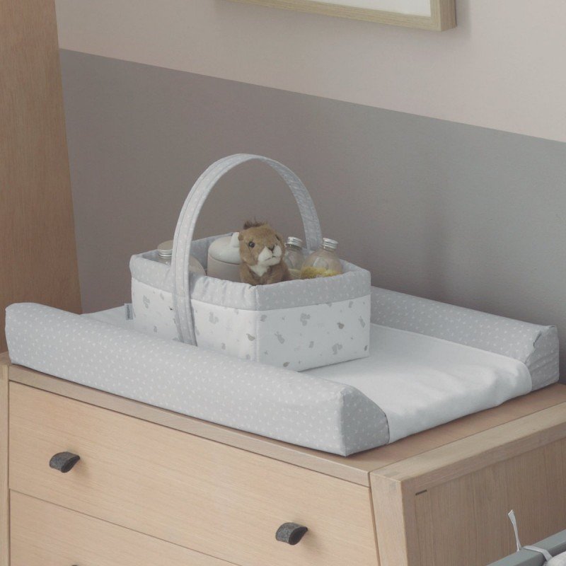 CANASTILLA ACOLCHADA 22,5X29X29CM ARDI GRIS