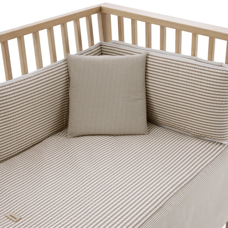 COLCHA+PROTECTOR CUNA 60 60X120X3CM DERBY BEIGE